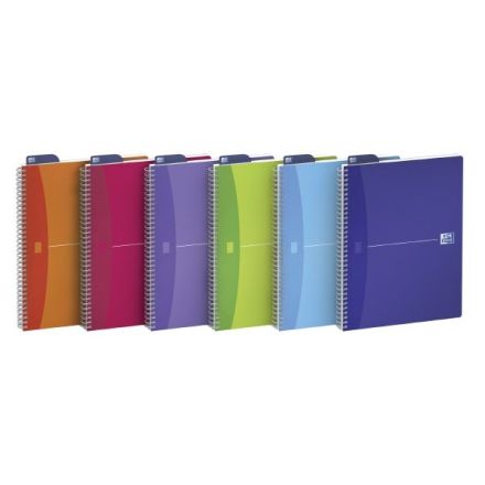 Blocco notes spiralato My Colors Oxford - A4 - 1 rigo con margine - 90 fogli