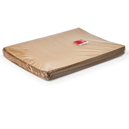 Carta Kraft - per pacchi - 70 gr - foglio 100 x 140 cm - avana millerighe - conf. 50 fogli
