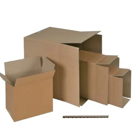 Scatole in cartone onda singola - F.to 35,7x25,5x27,3 cm,