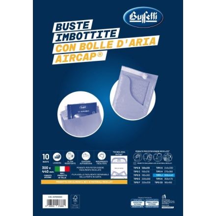 Buste imbottite in carta avana - Formato interno 30x44 cm