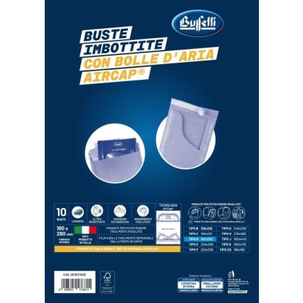 Buste imbottite in carta avana - Formato interno 18x26 cm