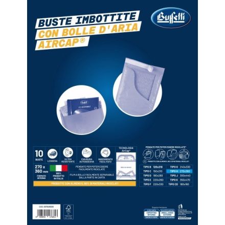 Buste imbottite in carta avana - Formato interno 27x36 cm