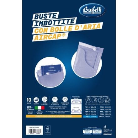 Buste imbottite in carta avana - Formato interno 22x33 cm