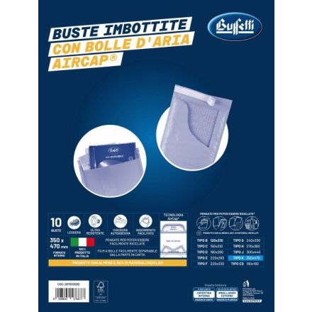 Buste imbottite in carta avana - Formato interno 35x47 cm
