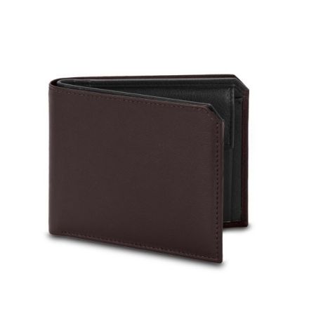 Portafoglio 4 carte Robin - marrone