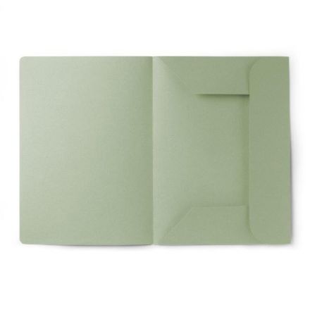 Cartelline 3 lembi Pigna - Cartoncino - 180 g - senza stampa - Verde