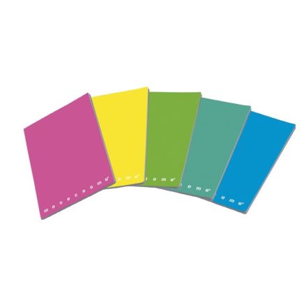 Maxiquaderni Monocromo Fluo - Rigatura 5M - Quadretto elementari e medie - 80 g - copertine assortite