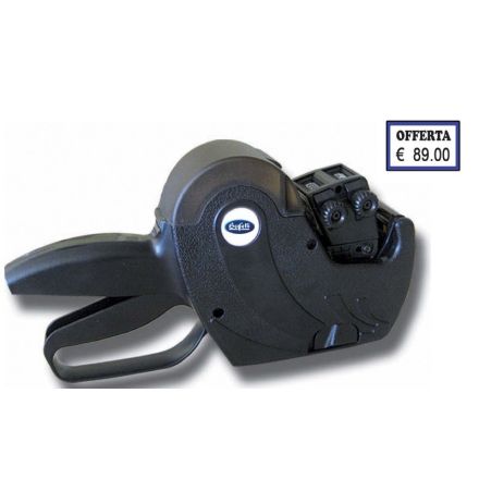 Prezzatrice "Taglio prezzo/sconto/prezzo scontato" - 2 linee +10 rotoli ass+1 ink roll - colore nero
