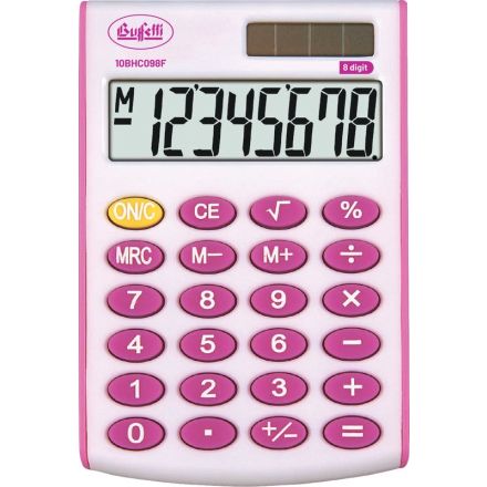 Calcolatrice tascabile BHC098F - fucsia - 8 digit