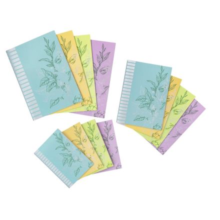 Quaderno I Love Green - carta riciclata 100% - A5 - senza righe - colori assortiti