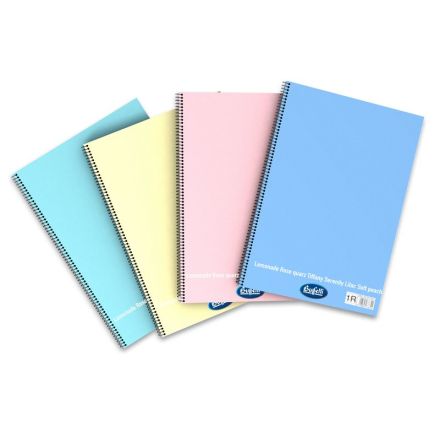 Blocco notes Happy Color Pastello - A4 - 4M - Quadretto da 4mm - spirale - 60 fogli da 80 g