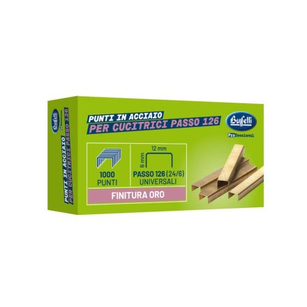 Punti metallici superior - passo 126 - 24/6 mm