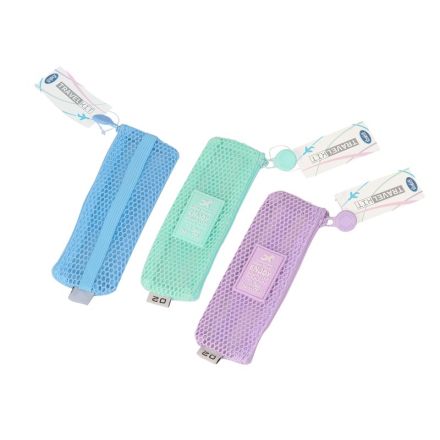 Zip bag penne con elastico - colori assortiti