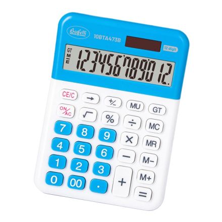 Calcolatrice da tavolo BTA473 - blu - 12 digit
