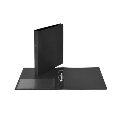 Cartella - 2 anelli tondi - Diametro 30 mm - 30x22- nero