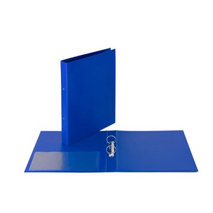 Cartella - 2 anelli tondi - Diametro 30 mm - 30x22- blu