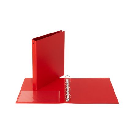 Cartella - 4 anelli tondi - Diametro 30 mm - 30x22- rosso