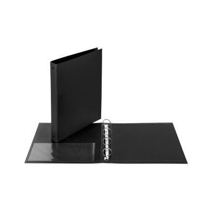 Cartella - 4 anelli tondi - Diametro 30 mm - 30x22- nero