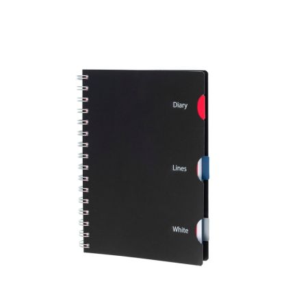 Settimanale + notes a righe e bianco - 2026 - f.to 14,5x20,5 cm