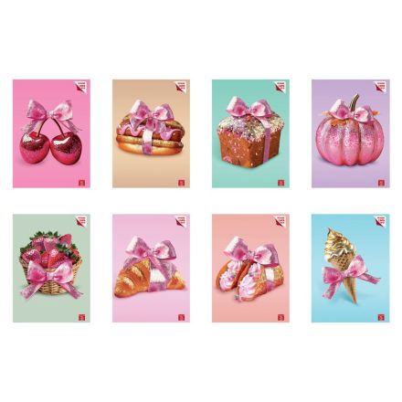 Quaderno GLITTER BOW - 5M - Quadretto da 5mm
