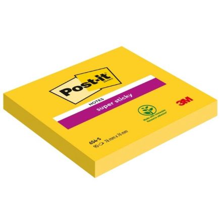 Foglietti Post-it&#x00AE; Note Super Sticky giallo oro