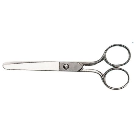 Forbici impugnatura asimmetrica - Lunghezza lama 15,5 cm - acciaio - punta arrotondata