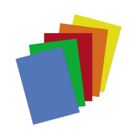 Carta e cartoncini colorati A4 Michelangelo Color - risma da 50 fogli 160g - colori forti - 5 colori ass.ti