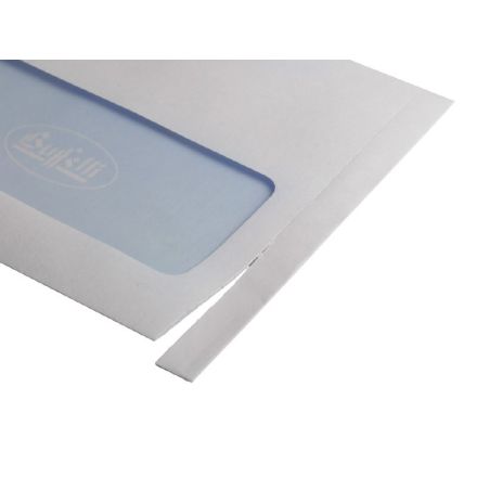 Buste commerciali con apertura facilitata con finestra - Chiusura taglio quadro - 11x23 cm 90 g - conf. 50 pz.