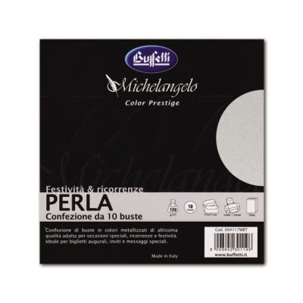 Michelangelo Color Prestige - buste metallizzate - 11x22 cm - perla