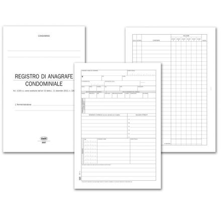 Registro Anagrafe e sicurezza condominiale - 64 pagine - 24x17 cm