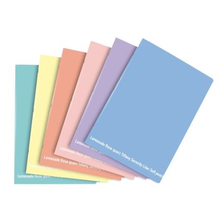 Maxiquaderno Happy Color Pastello - Rigatura 4F - Quadretto elementari e medie - 80 g - A4 - copertine assortite