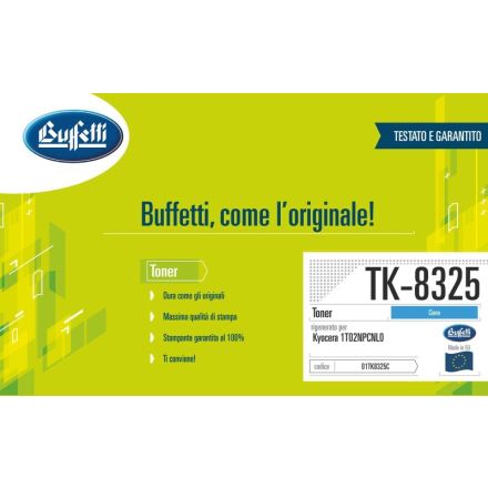 Kyocera Toner - Compatibile Rigenerato TK-8325 1T02NPCNL0 - Ciano - 12.000 pag