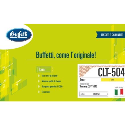 Samsung Toner - Compatibile Rigenerato CLTY504S CLT-Y504S - Giallo - 1.800 pag