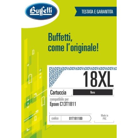 Epson Cartuccia ink jet - Compatibile 18XL C13T181140 - Nero - 470 pag