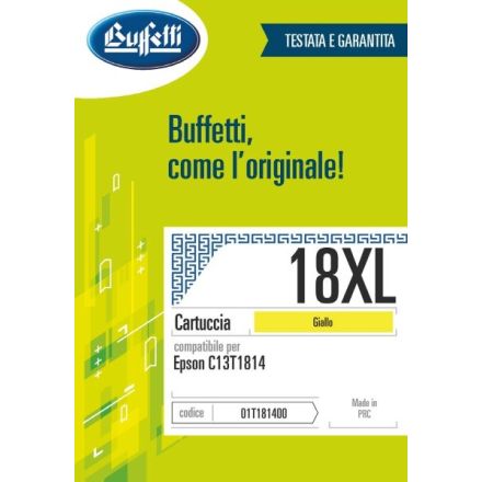 Epson Cartuccia ink jet - Compatibile 18XL C13T181440 - Giallo - 450 pag