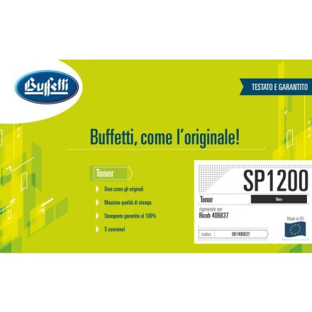Ricoh Toner - Compatibile Rigenerato SP1200S 406837 - Nero - 2.600 pag