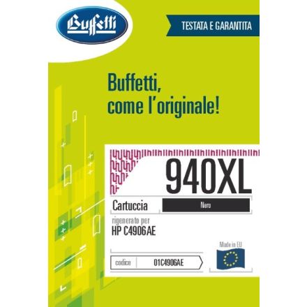 Cartuccia ink jet HP - Compatibile Rigenerato 940XL C4906AE - Nero - 2.200 pag