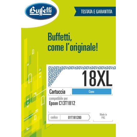 Epson Cartuccia ink jet - Compatibile 18XL C13T181240 - Ciano - 450 pag