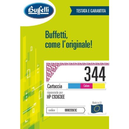 Cartuccia ink jet HP - Compatibile Rigenerato 344 C9363EE - 3 colori (Ciano, Magenta, Giallo) - 450 pag