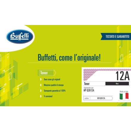 Toner HP - Compatibile Rigenerato 12A Q2612A - Nero - 2.300 pag