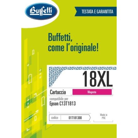 Epson Cartuccia ink jet - Compatibile 18XL C13T181340 - Magenta - 450 pag