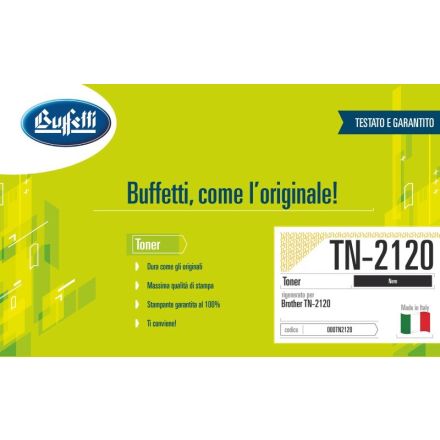 Brother Toner - Compatibile Rigenerato TN-2120 - Nero - 2.600 pag