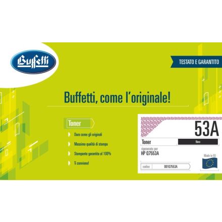 Toner HP - Compatibile Rigenerato 53A Q7553A - Nero - 3.000 pag
