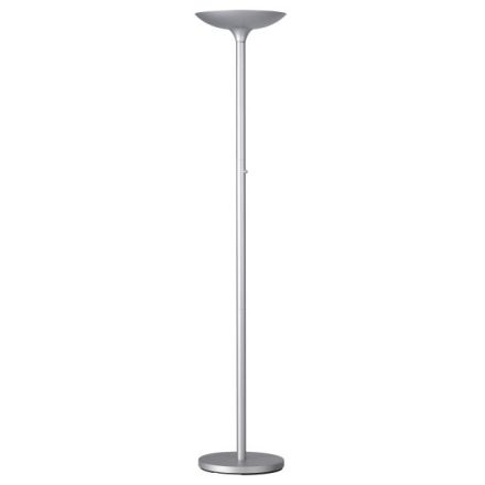 Lampada da terra - led - fissa - Varialux - grigia metallizzato