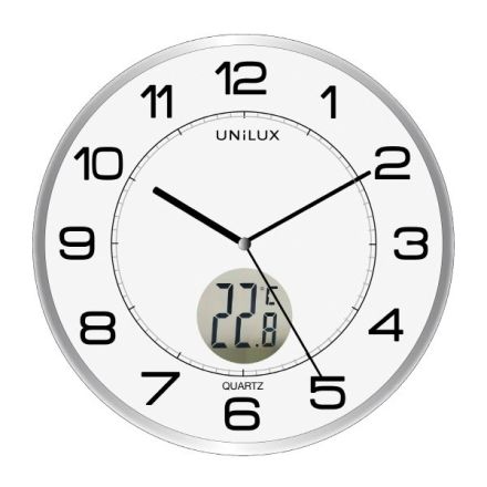 Orologio da parete - Tempus - diametro 30,5 cm - bianco