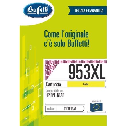 Cartuccia ink jet HP - Compatibile Rigenerato 953XL F6U18AE - Giallo