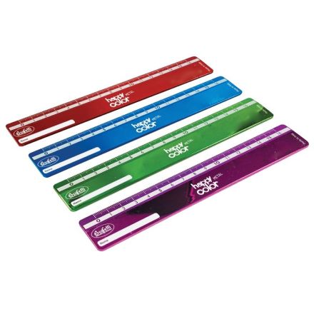 Righelli da 16 cm - colori metal
