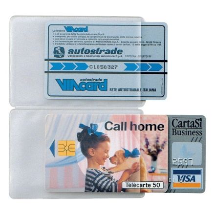 Porta card 4 tasche - PVC - 5,4x8,6 cm