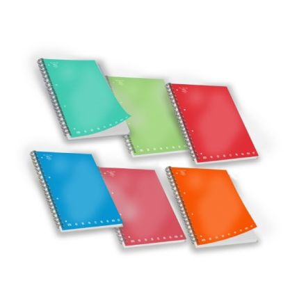Quaderni skip Monocromo - Rigatura 1R - Righe medie e superiori - 80 g - copertine assortite