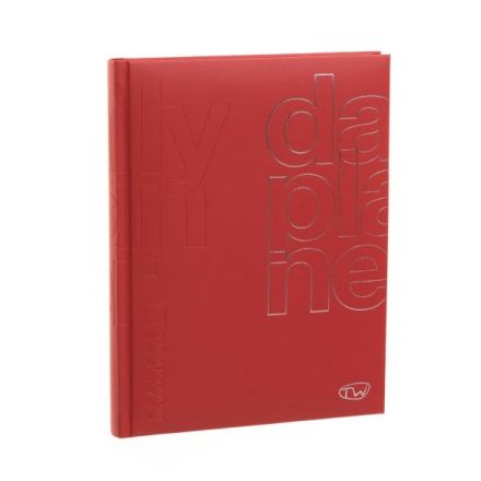 Agenda giornaliera 12 mesi - 2026 - 21x29,7 cm - rosso